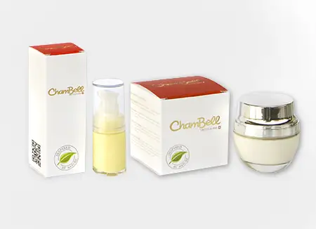 Chambell cosmetics packaging